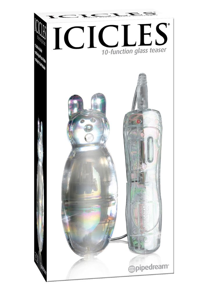 Стеклянный стимулятор Pipedream Icicles No. 55 Clear, розовый 2955-00 PD - PipeDream - Анальные стимуляторы - Купить