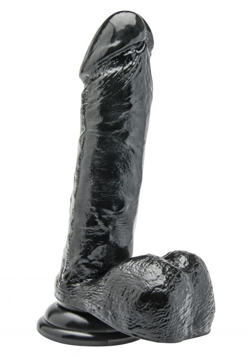 TOYJOY+%2D+DILDO+7+INCH+WITH+BALLS+BLACK