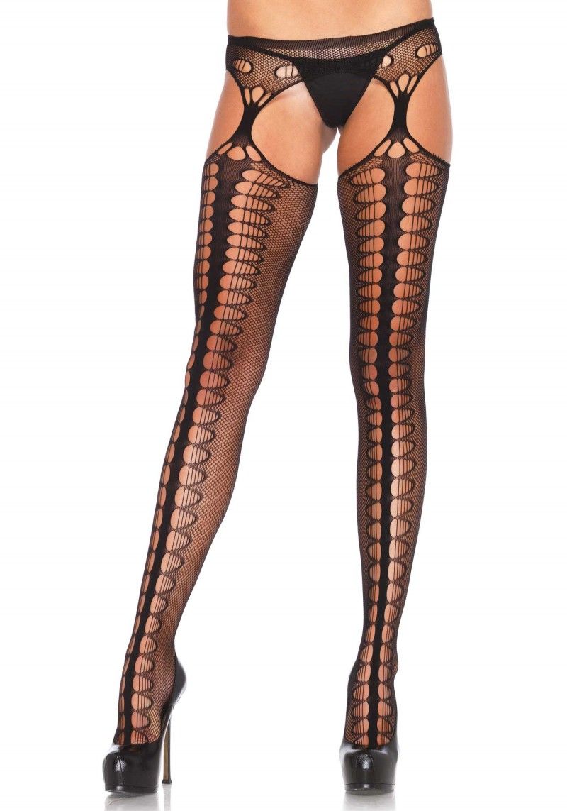 Leg+Avenue+%2D+Scale+Net+Suspender+Hose+One+Size+Black