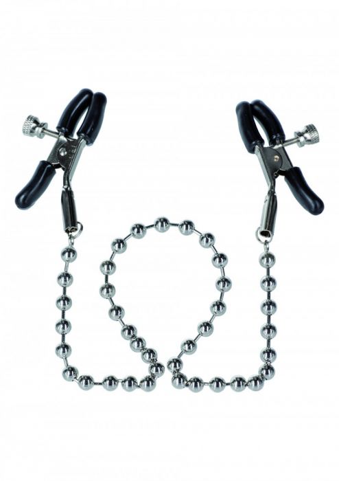 California+Exotics+%2D+Silver+Beaded+Nipple+Clamps