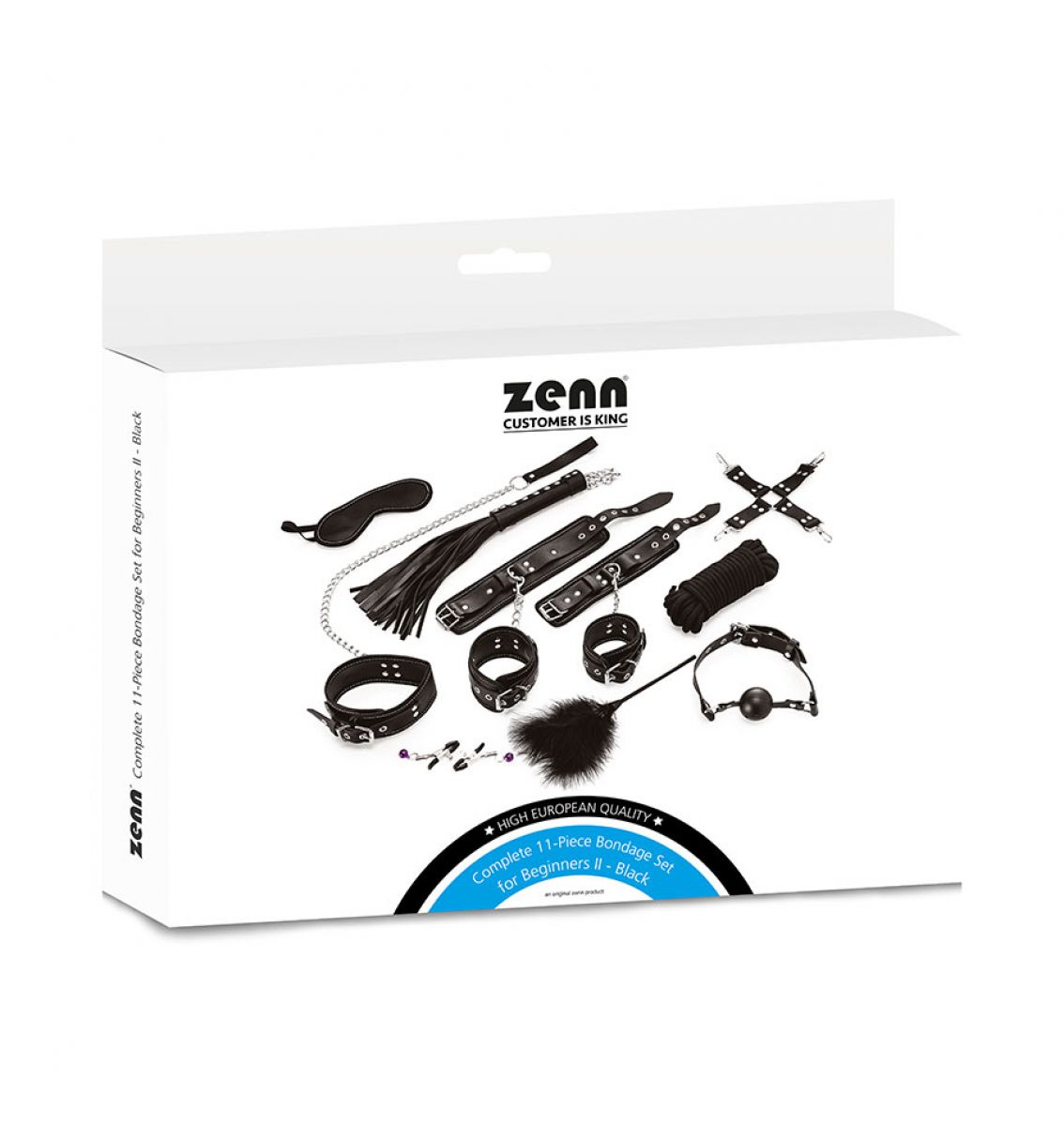 Zenn+%2D++Complete+11%2Dpiece+Bondage+Set+For+Beginners+Ii+Black