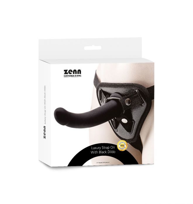 Zenn+%2D+Luxury+Strap+On+With+Black+Dildo