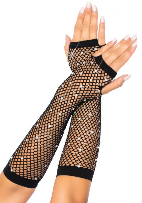 LEG+AVENUE+%2D+RHINESTONE+NET+ARM+WARMERS