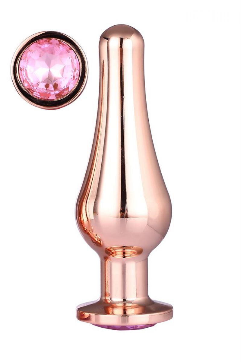 DREAM+TOYS+%2D+GLEAMING+LOVE+ROSE+GOLD+PLEASURE+PLUG+LARGE