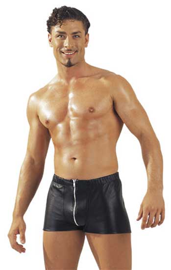 Zado+%2D+Leather+Zip+Boxer+black