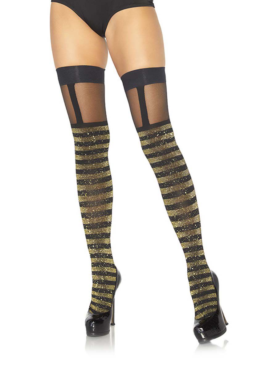 LEG+AVENUE+%2D+LUREX+STRIPED+THIGH+HIGHS