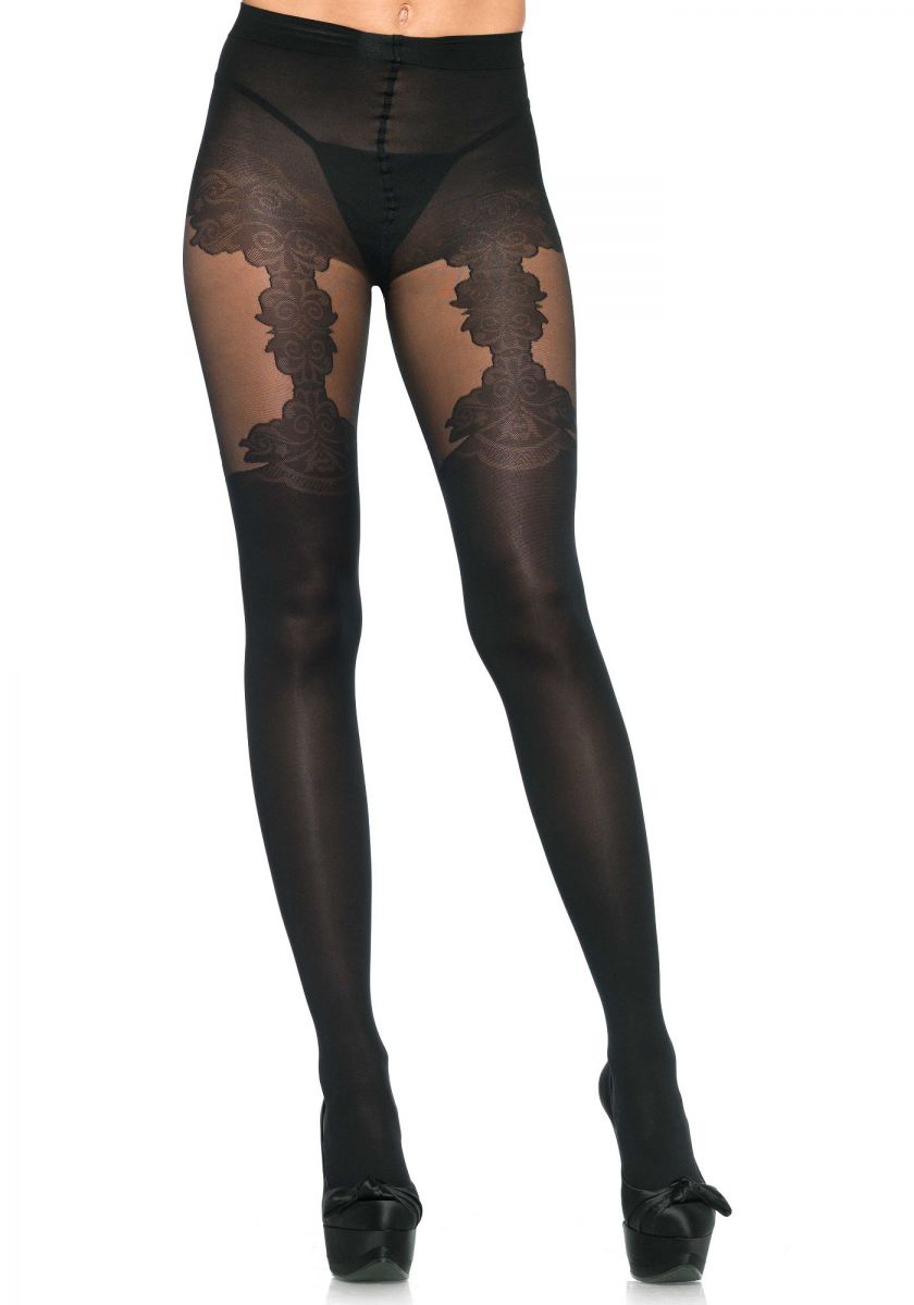 LEG+AVENUE+%2D+FLORAL+GARTERDETAIL+PANTYHOSE