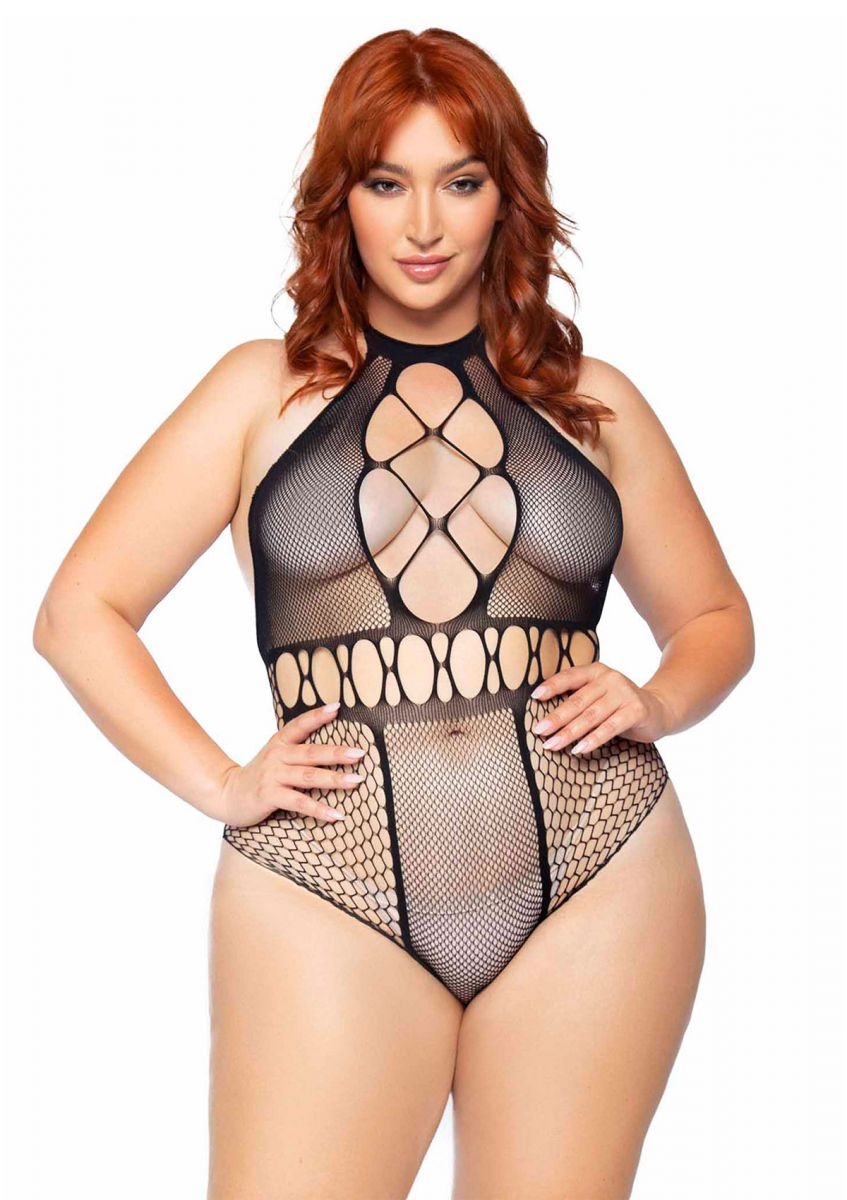 LEG+AVENUE+%E2%80%93+PLUS+SIZE+SEAMLESS+MULTI+NET+BODYSUIT