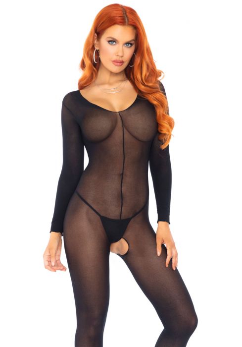 LEG+AVENUE+++LONG+SLEEVES++BODYSTOCKING