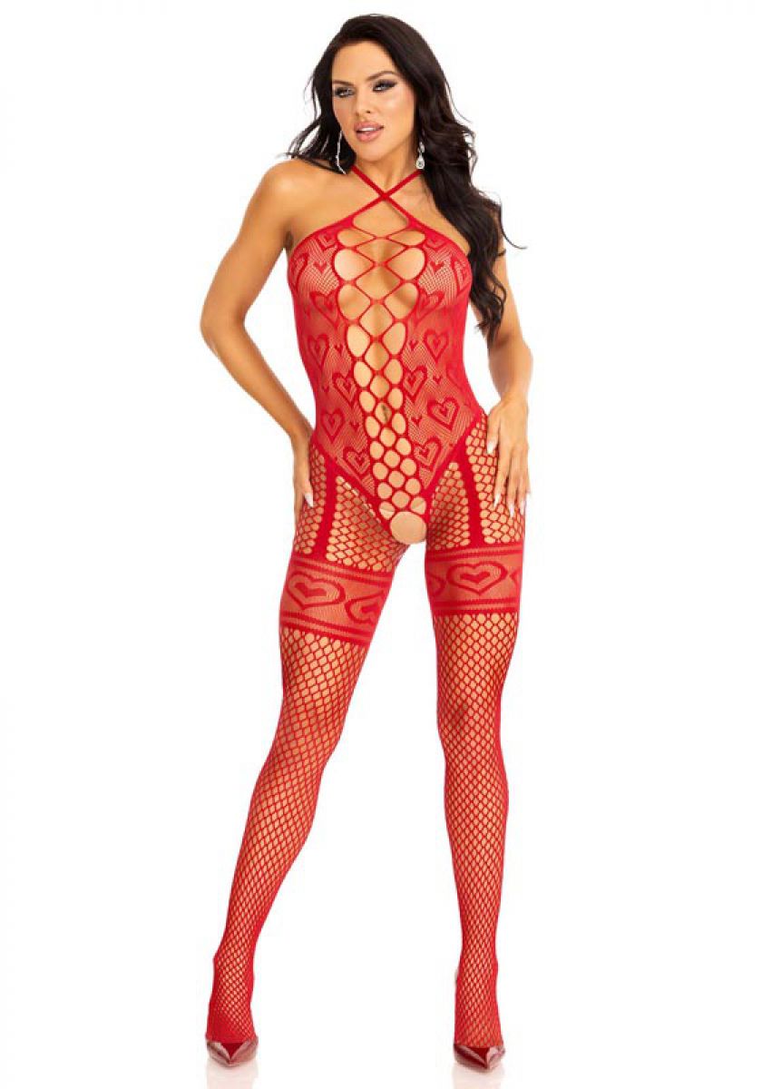 LEG+AVENUE+%2D+HEART+NET+HALTER+BODYSTOCKING+RED+OS