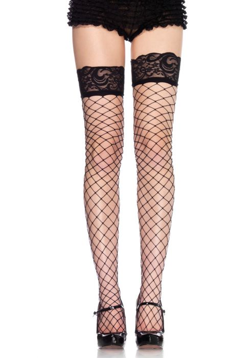 LEG+AVENUE+%2D+FENCE+NET+THIGH+HIGHS+BLACK