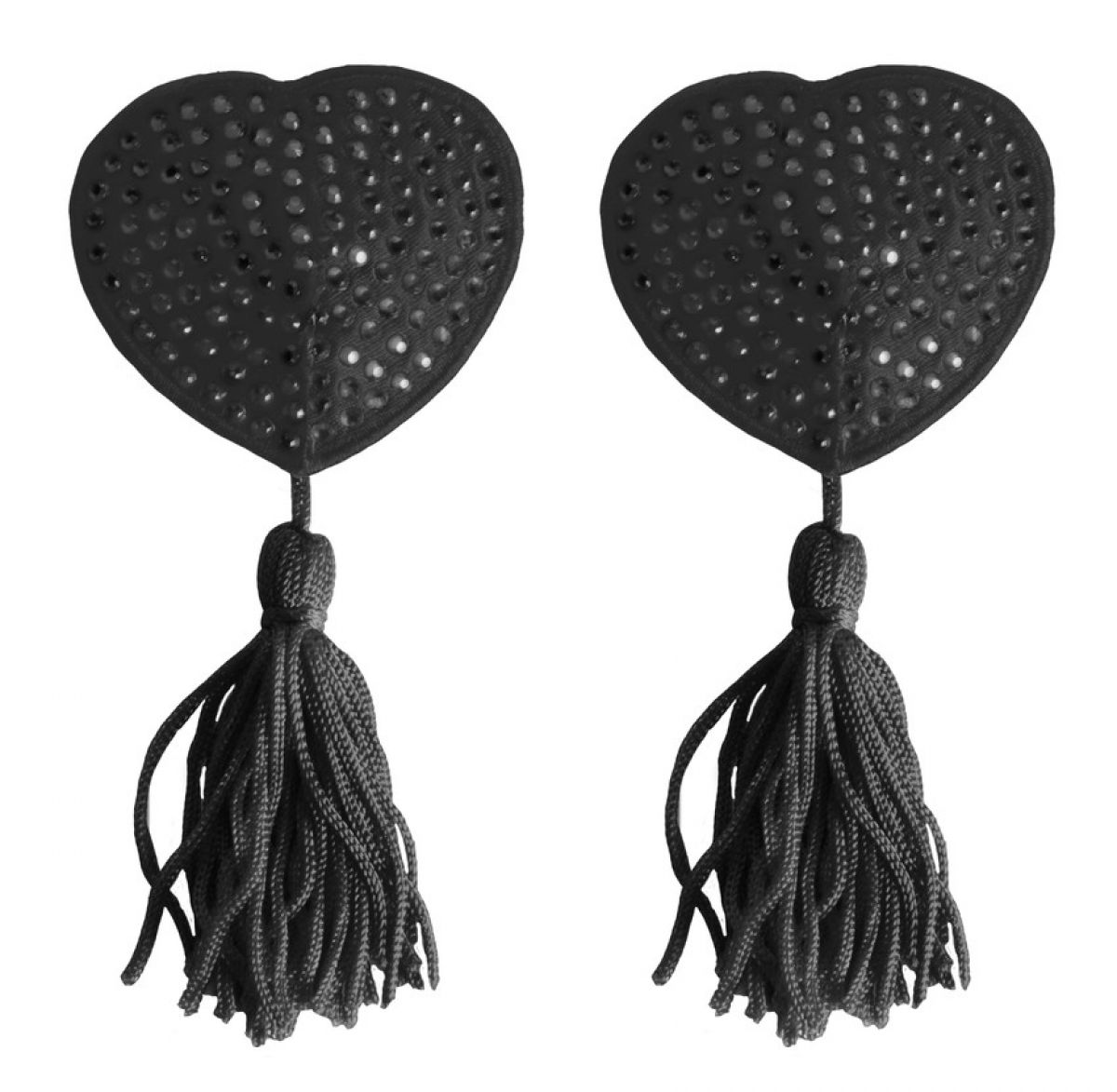 OUCH%21+%2D+NIPPLE+TASSELS+HEART+BLACK