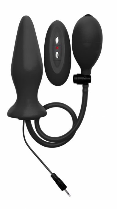 OUCH+%2D+INFLATABLE+VIBRATING+SILICONE+PLUG+BLACK