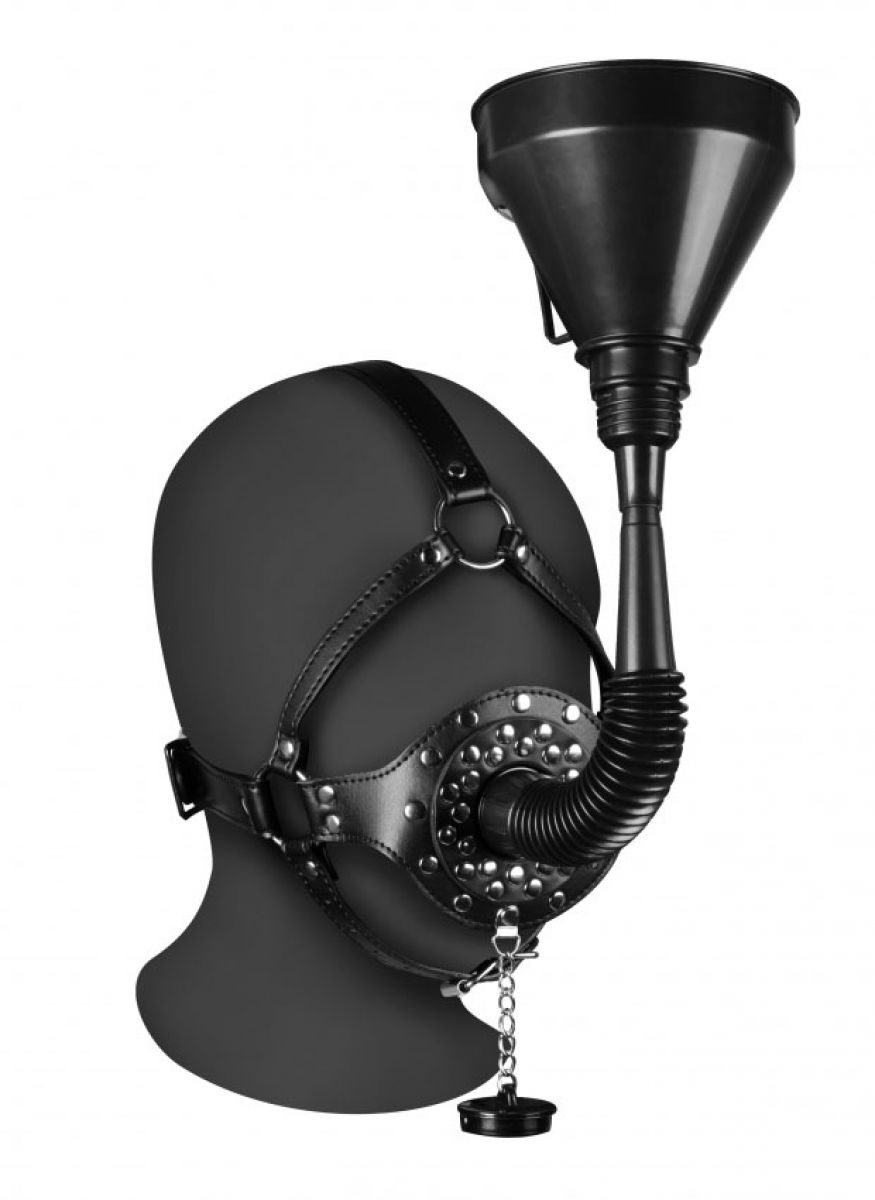 OUCH%21+XTREME+%2D+OPEN+MOUTH+GAG+HEAD+HARNESS+WITH+FUNNEL