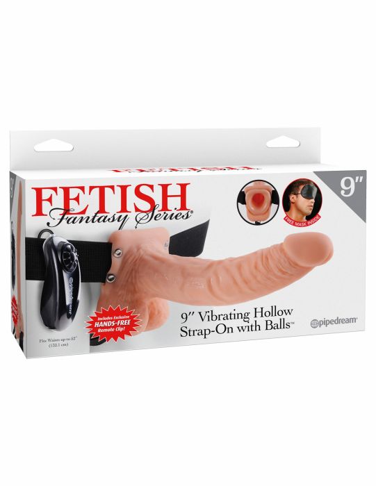 Fetish+Fantasy+%2D+Hollow+Strap%2Don+Vibrating+9%27%27+Flesh