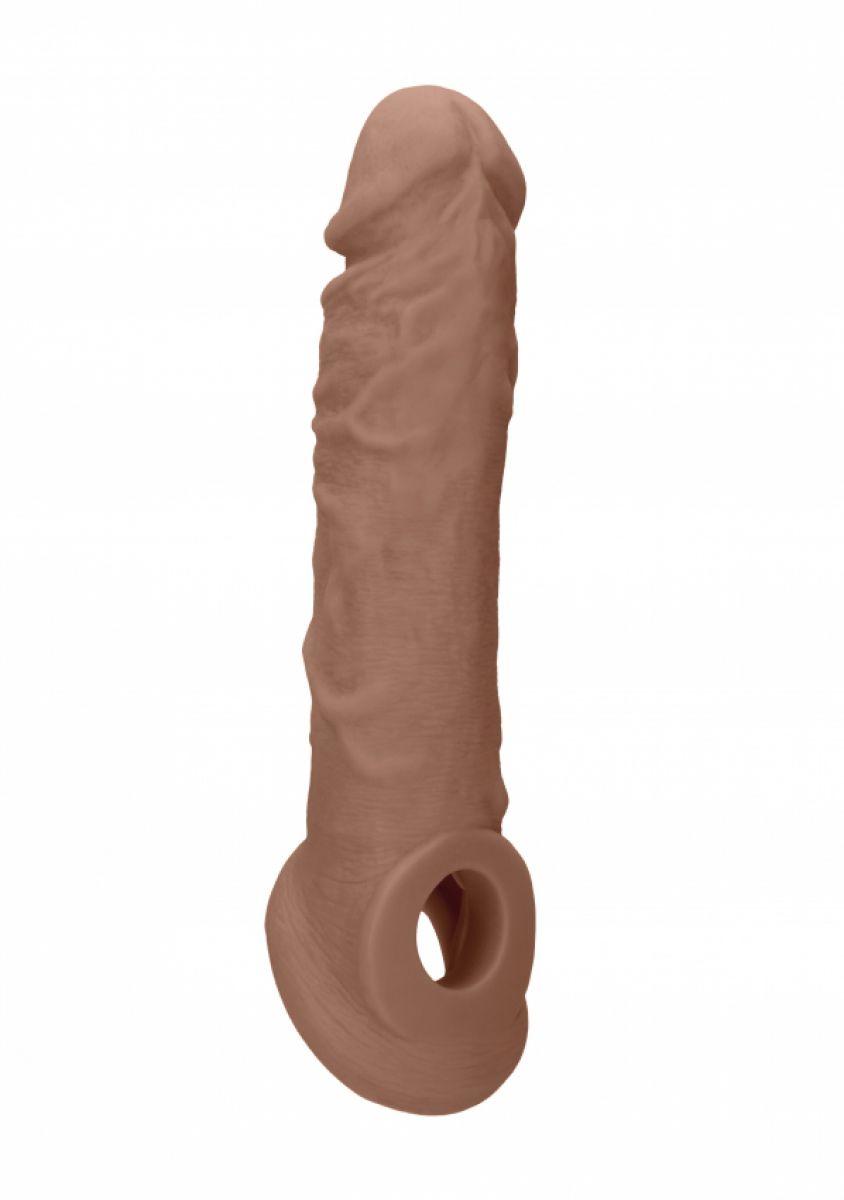 REALROCK+%2D+PENIS+SLEEVE+20+CM+MOCHA