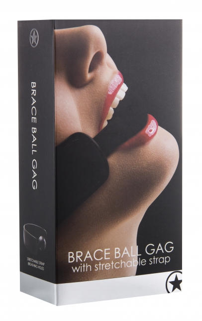 OUCH%21+%2D+BRACE+BALL+GAG++BLACK