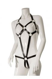 Guilty Pleasure - Trapped Bodysuit With O-rings black