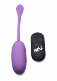 XR BRANDS - 28X PLUSH EGG & REMOTE CONTROL PURPLE