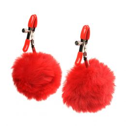 XR BRANDS - CHARMED POM POM NIPPLE CLAMPS