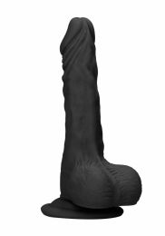 REALROCK - DONG WITH TESTICLES 20 CM BLACK