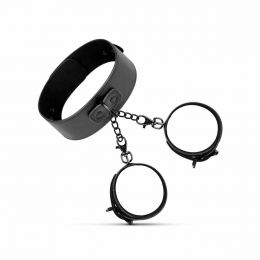 BEDROOM FANTASIES - COLLAR & WRIST CUFFS BLACK